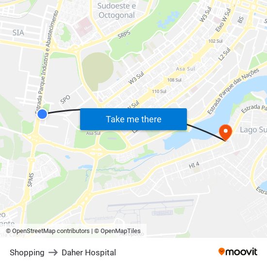 Shopping to Daher Hospital map