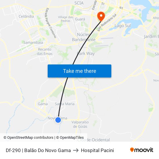 Df-290 | Balão Do Novo Gama to Hospital Pacini map