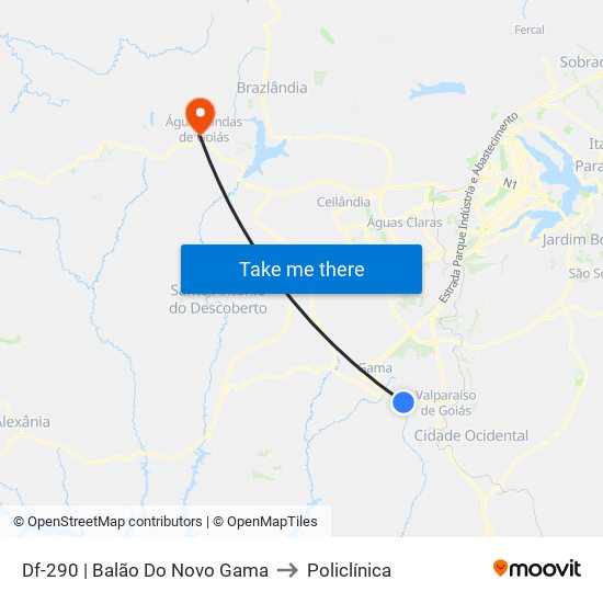 Df-290 | Balão Do Novo Gama to Policlínica map