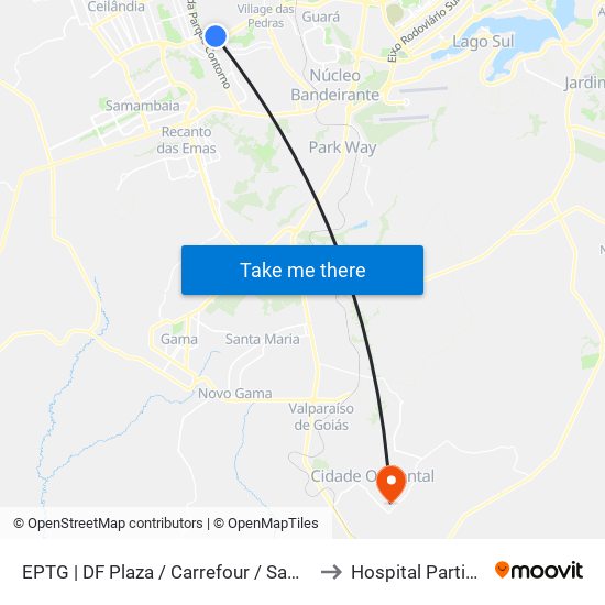 Eptg | Df Plaza / Carrefour / Sam's Club to Hospital Particular map