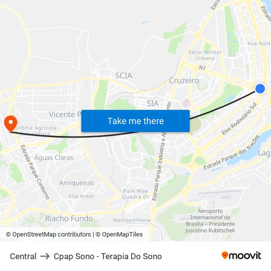 Central to Cpap Sono - Terapia Do Sono map