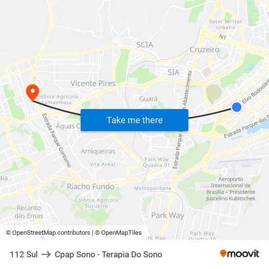 112 Sul to Cpap Sono - Terapia Do Sono map