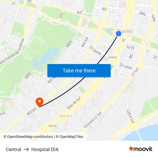 Central to Hospital DIA map