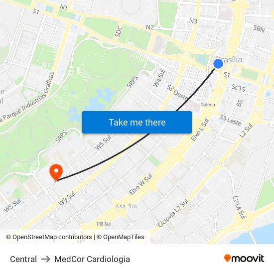 Central to MedCor Cardiologia map