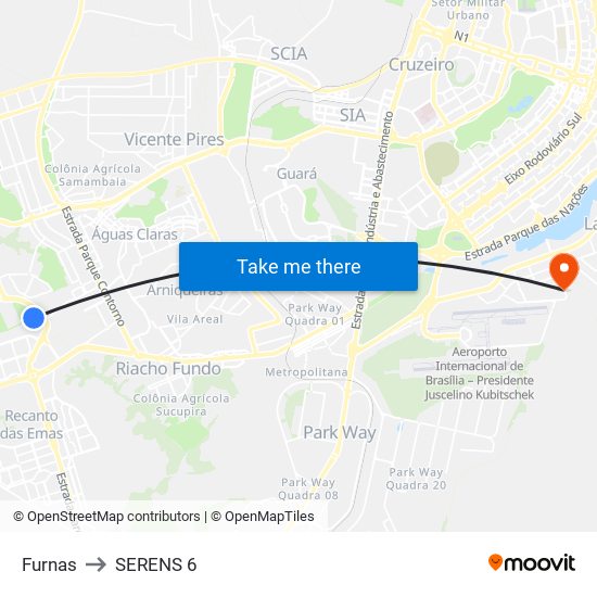 Furnas to SERENS 6 map