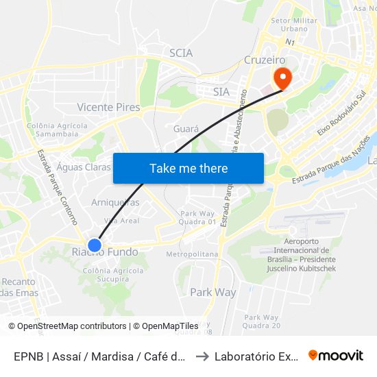 Epnb | Assaí / Mardisa / Café Do Sítio to Laboratório Exame map