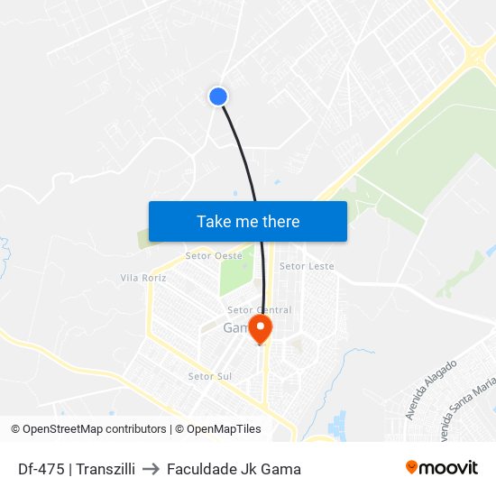 Df-475 | Transzilli to Faculdade Jk Gama map