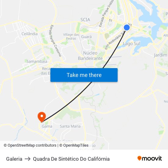 Galeria to Quadra De Sintético Do Califórnia map