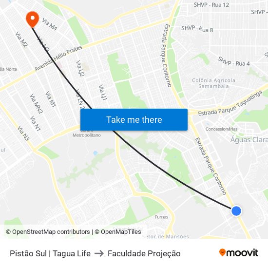 Pistão Sul | Tagua Life to Faculdade Projeção map