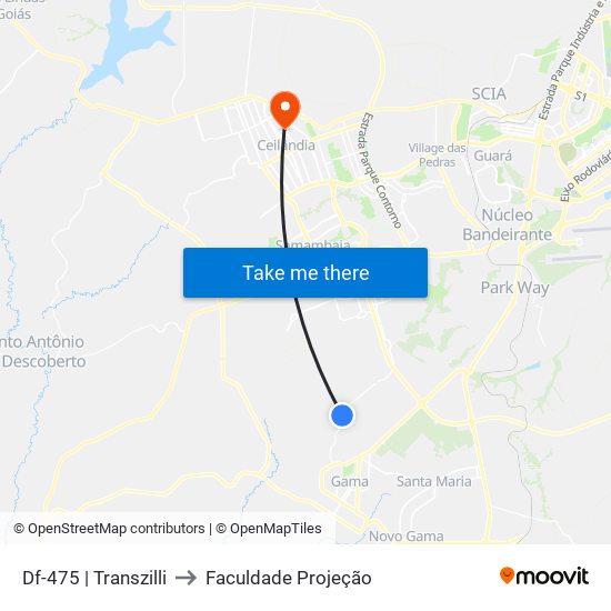 Df-475 | Transzilli to Faculdade Projeção map