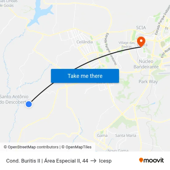 Cond. Buritis II | Área Especial II, 44 to Icesp map
