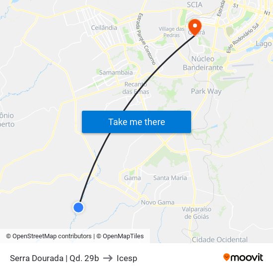 Serra Dourada | Qd. 29b to Icesp map