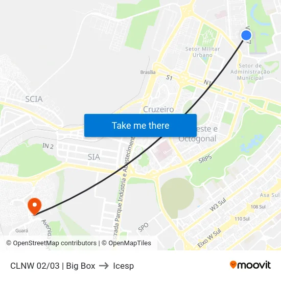 CLNW 02/03 | Big Box to Icesp map