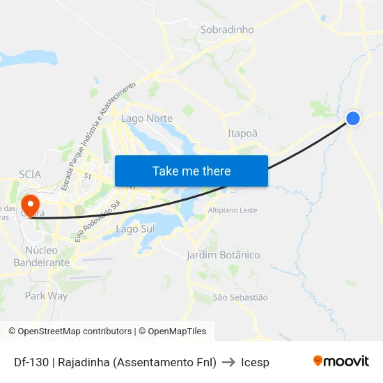 Df-130 | Rajadinha (Assentamento Fnl) to Icesp map