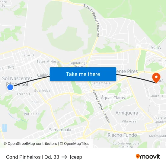 Cond Pinheiros | Qd. 33 to Icesp map