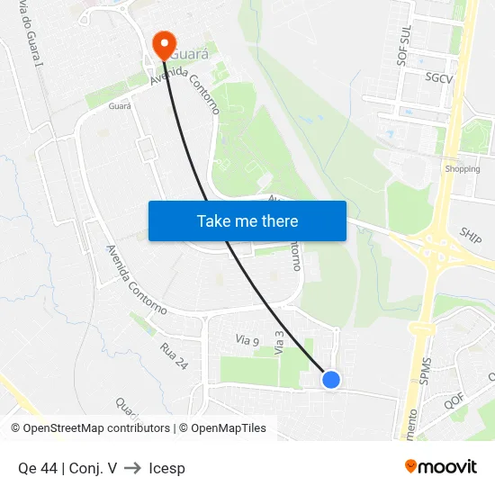 Qe 44 | Conj. V to Icesp map