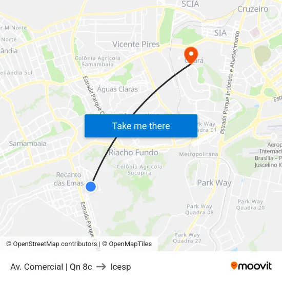 Av. Comercial | Qn 8c to Icesp map
