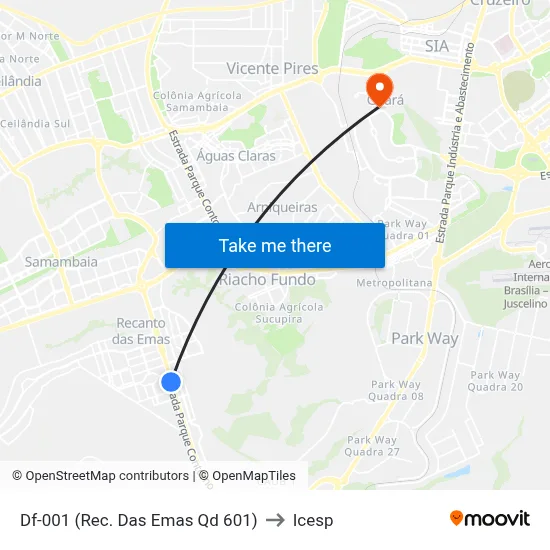 Df-001 (Rec. Das Emas Qd 601) to Icesp map