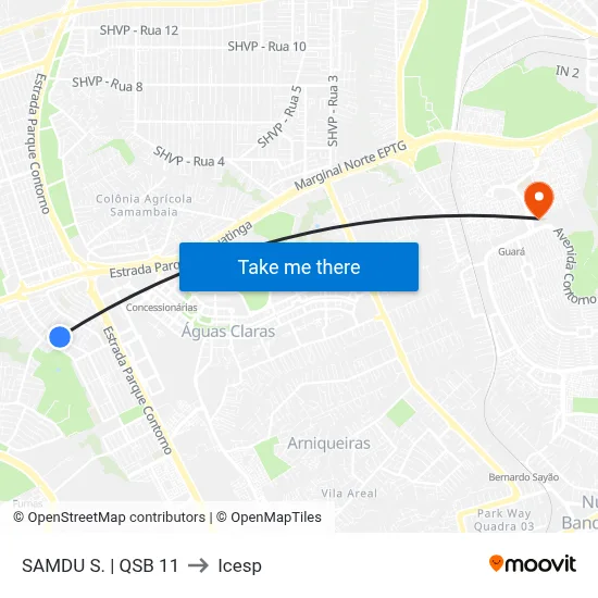 SAMDU S. | QSB 11 to Icesp map