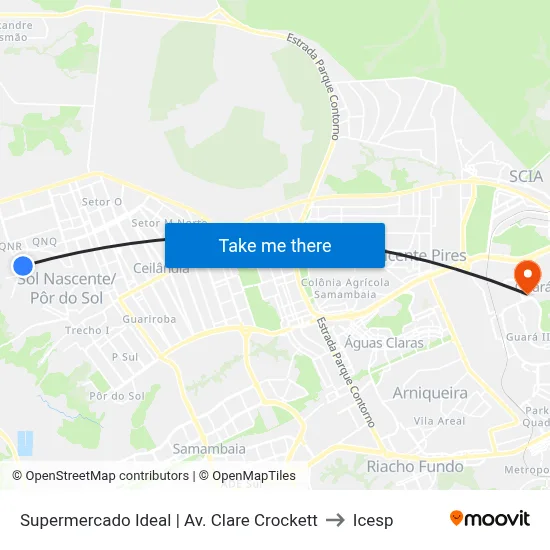 Supermercado Ideal | Av. Clare Crockett to Icesp map
