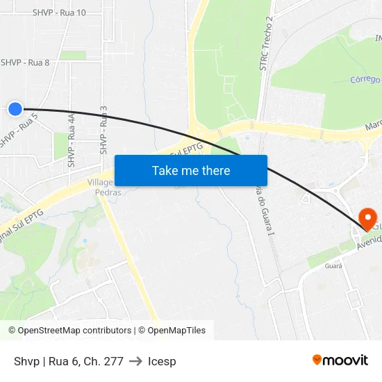 Shvp | Rua 6, Ch. 277 to Icesp map