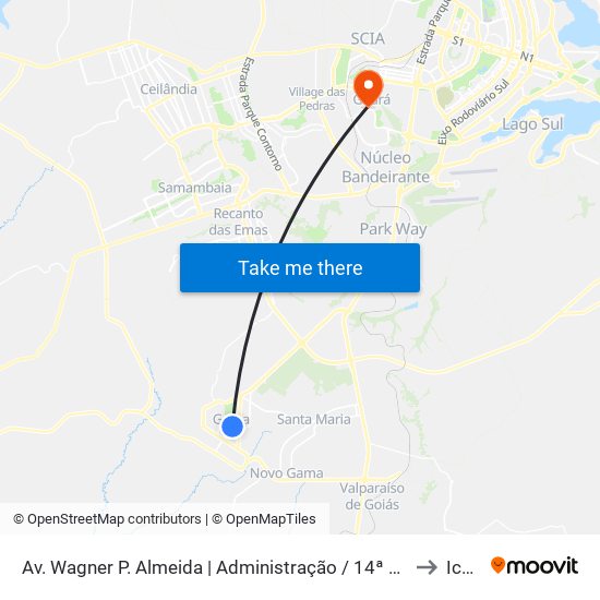 Av. Wagner P. Almeida | Administração / 14ª Dp / A Vila Bar to Icesp map