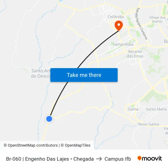 Br-060 | Engenho Das Lajes • Chegada to Campus Ifb map