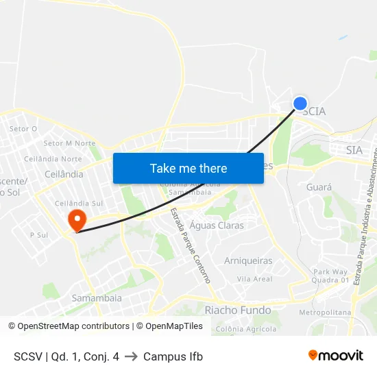 SCSV | Qd. 1, Conj. 4 to Campus Ifb map