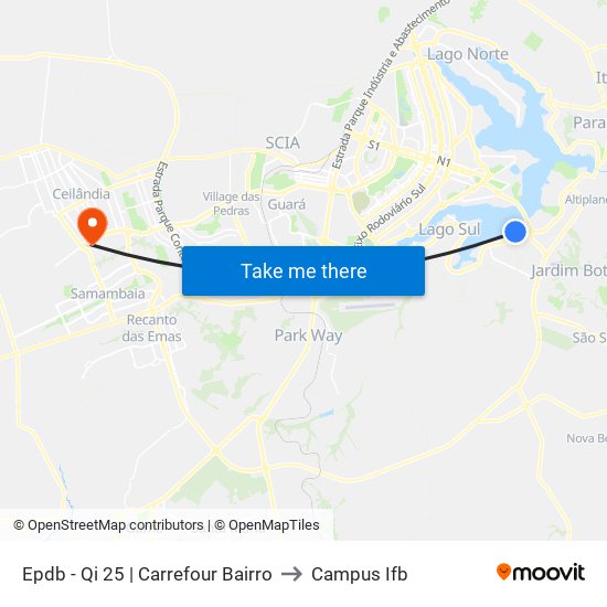 Epdb - Qi 25 | Carrefour Bairro to Campus Ifb map