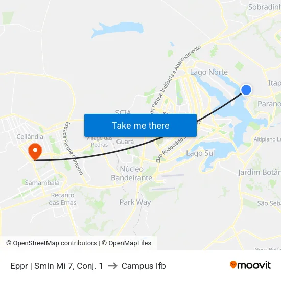 Eppr | Smln Mi 7, Conj. 1 to Campus Ifb map
