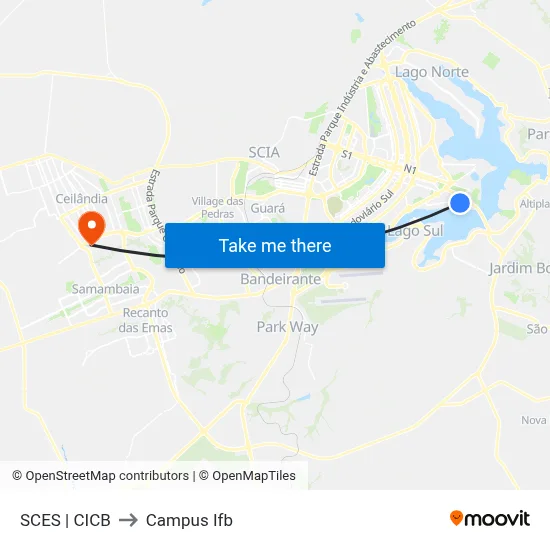 SCES | CICB to Campus Ifb map