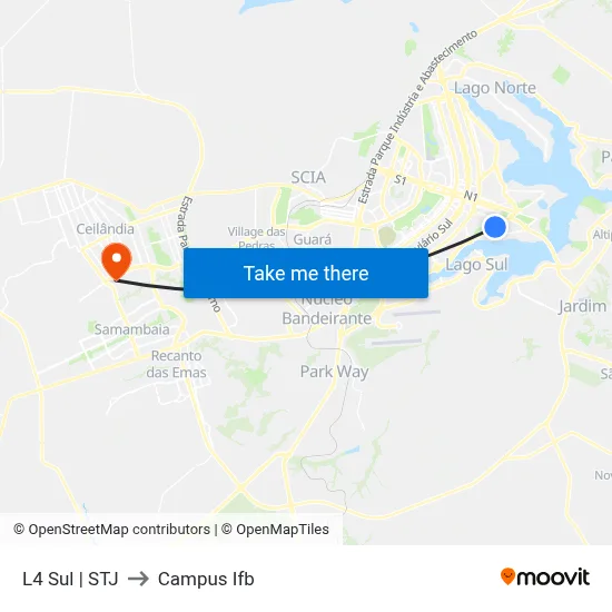 L4 Sul | STJ to Campus Ifb map