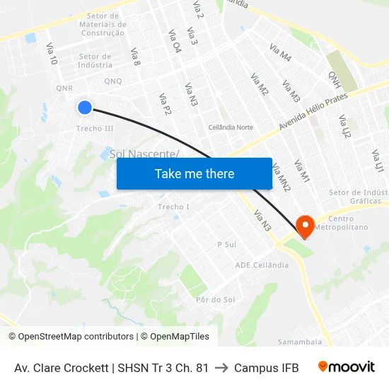 Av. Clare Crockett | SHSN Tr 3 Ch. 81 to Campus IFB map