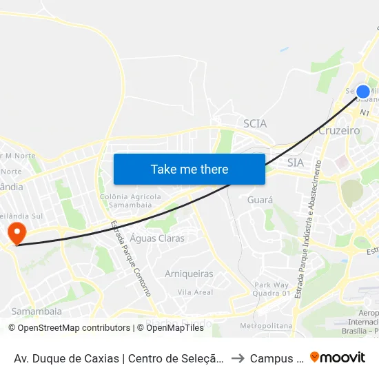 Av. Duque de Caxias | Centro de Seleção / PE to Campus Ifb map