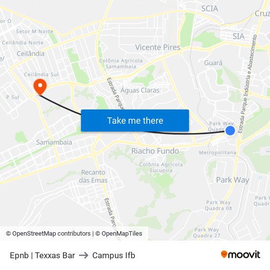 Epnb | Texxas Bar to Campus Ifb map