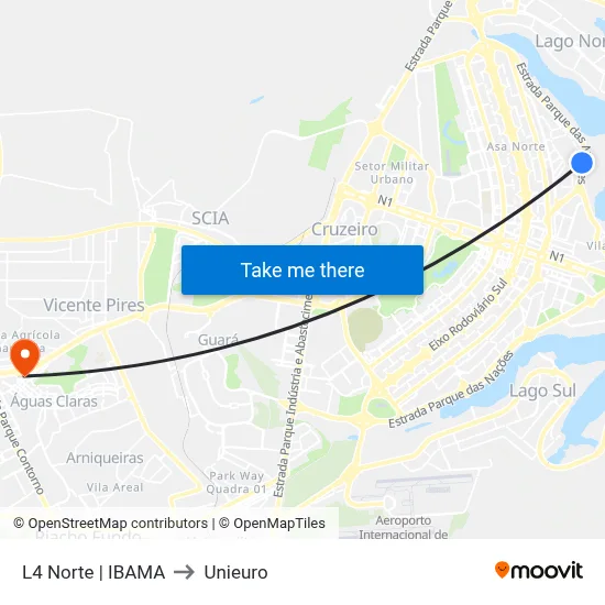 L4 Norte | IBAMA to Unieuro map