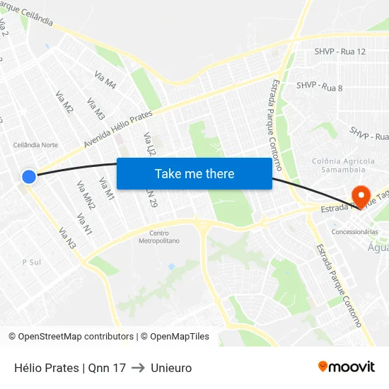 Hélio Prates | Qnn 17 to Unieuro map
