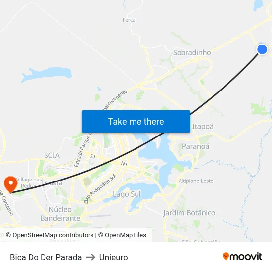 Bica Do Der Parada to Unieuro map