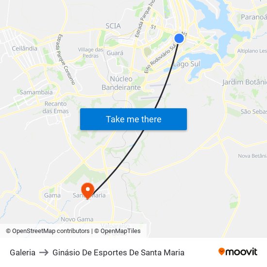 Galeria to Ginásio De Esportes De Santa Maria map