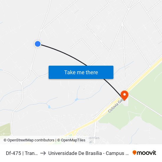 Df-475 | Transzilli to Universidade De Brasília - Campus Do Gama map