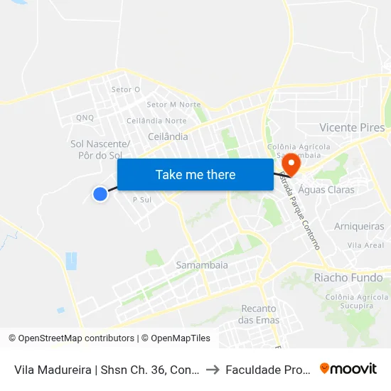 Vila Madureira | Shsn Ch. 36, Conj. 18 «Volta« to Faculdade Processus map