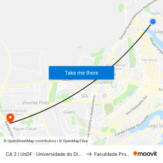 CA 2 | UnDF - Universidade do Distrito Federal to Faculdade Processus map