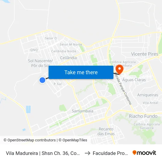 Vila Madureira | Shsn Ch. 36, Conj. 4 «Volta« to Faculdade Processus map