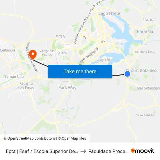 Epct | Esaf / Escola Superior De Guerra to Faculdade Processus map