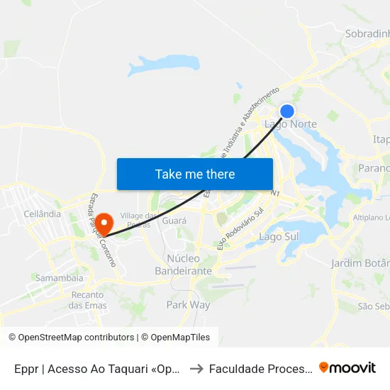 Eppr | Acesso Ao Taquari «Oposto» to Faculdade Processus map