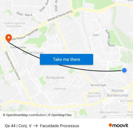 Qe 44 | Conj. V to Faculdade Processus map
