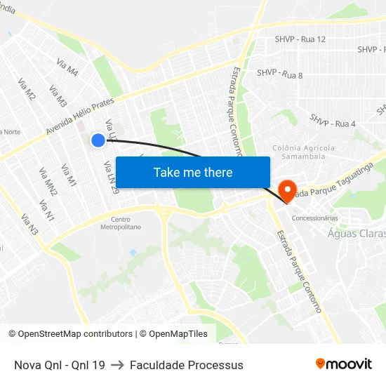 Nova Qnl - Qnl 19 to Faculdade Processus map
