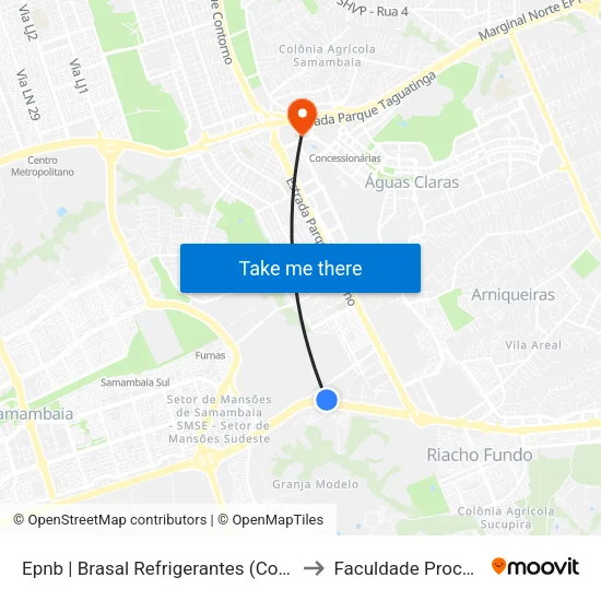 EPNB | Brasal Refrigerantes (Coca-Cola) to Faculdade Processus map