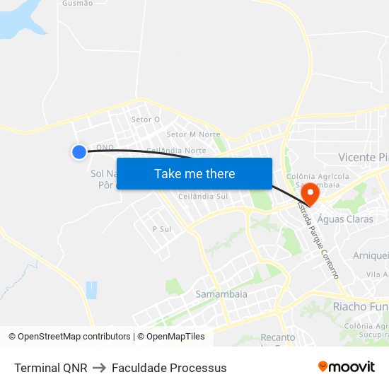 Terminal QNR to Faculdade Processus map