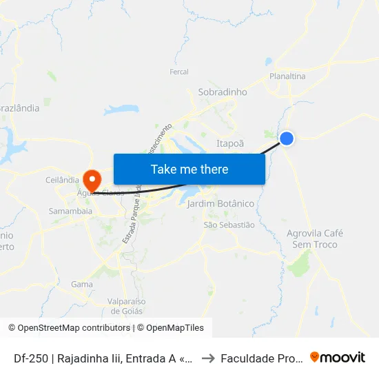 Df-250 | Rajadinha Iii, Entrada A «Lado Oposto» to Faculdade Processus map